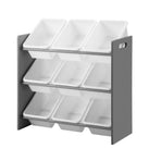 Oikiture Kids Storage 9 Bins Display Shelf Storage Rack