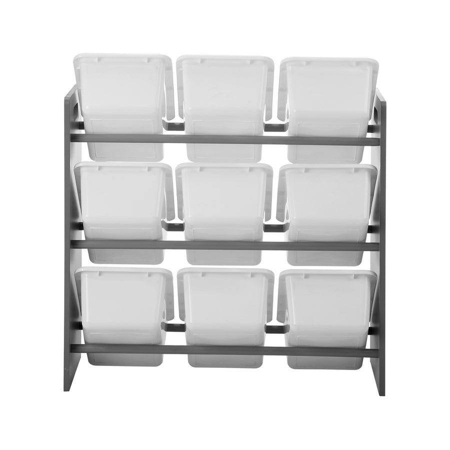 Oikiture Kids Storage 9 Bins Display Shelf Storage Rack