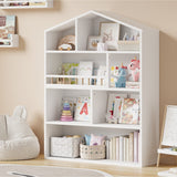 Oikiture Kids Bookshelf Bookcase Organiser Display Shelf - Side View