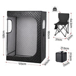 Devanti Portable Steam Sauna Tent 2 Person 1000W 3L Steamer Home SPA 60Min Timer