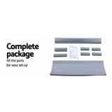 Artiss Shoe Rack Cabinet Stackable 10-Tier Grey - Low Angle