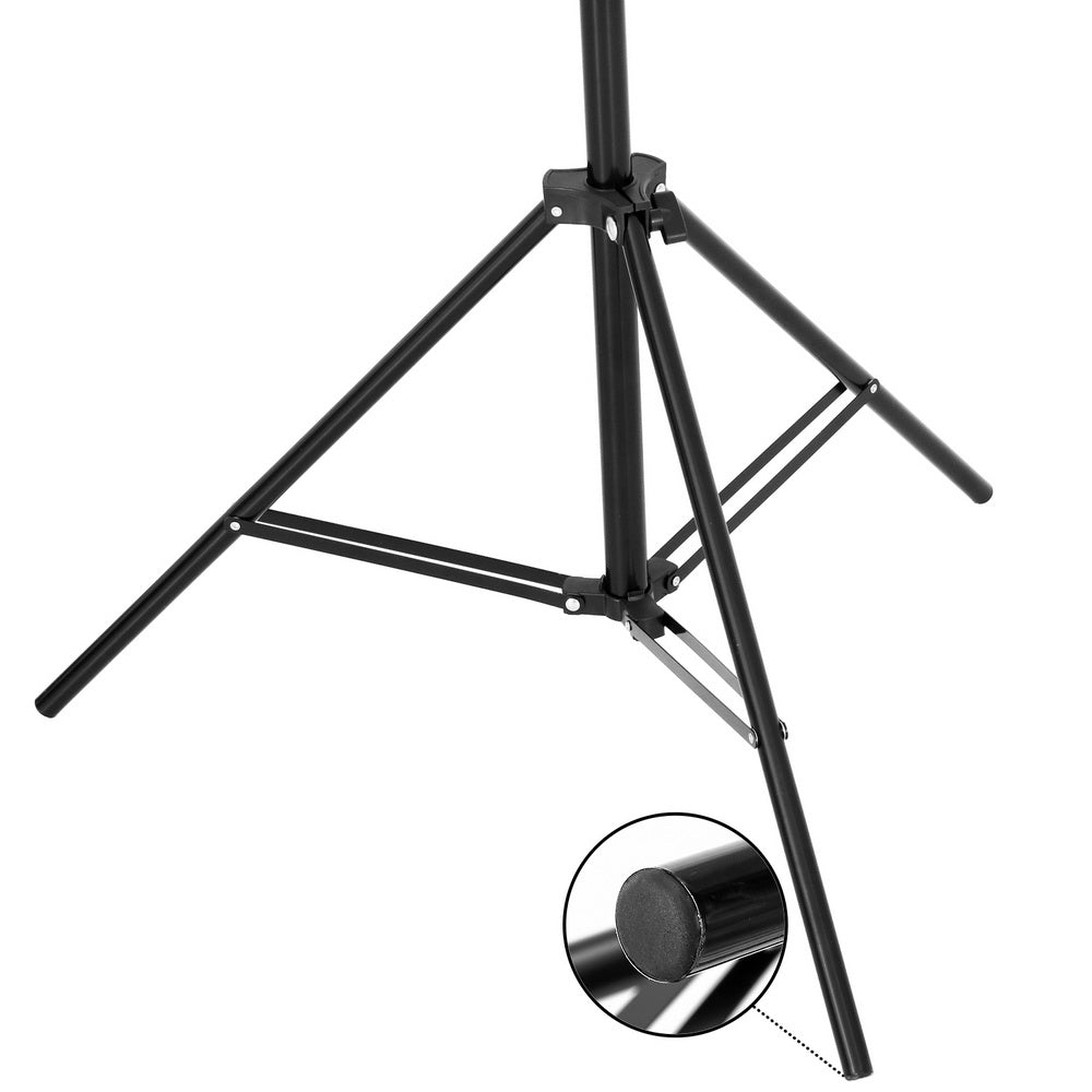 Adjustable 2.5X3M Photography Backdrop Support Stand Kit with Carry Bag and Accessories