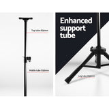 Alpha Speaker Stand 65-120cm Adjustable Height Surround Sound Studio Home 2pcs - Rear View