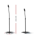 Alpha Speaker Stand 75-112cm Adjustable Height Surround Sound Studio Home 2pcs - Front View