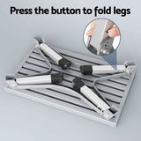 Weisshorn Caravan Step Folding Aluminium Step Ladder Stool - 45-Degree Angle