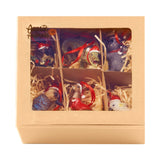 Aussie Animals Pack of 6 Christmas Baubles Decoration Gift Pack - Front View