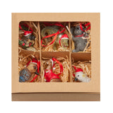 Aussie Animals Pack of 6 Christmas Baubles Decoration Gift Pack - Rear View