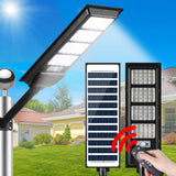 Leier 320 LED Solar Street Light Flood Motion Sensor Remote - Close-Up Angle