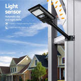 Leier 80 LED Solar Street Light Flood Motion Sensor Remote - Top-Down View