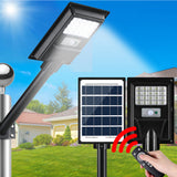 Leier 80 LED Solar Street Light Flood Motion Sensor Remote - Close-Up Angle