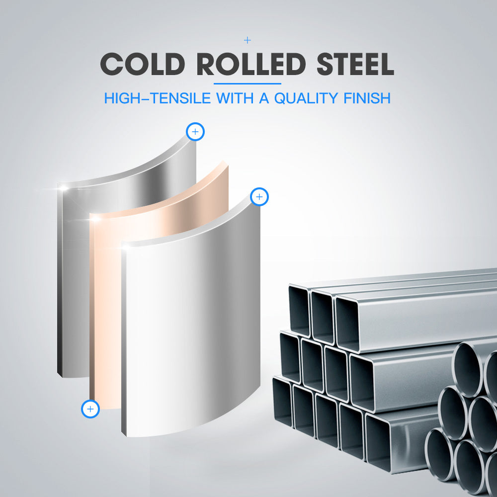 FORTIA 4 Door Metal Storage Cabinet Lockers for Gym Office - Grey