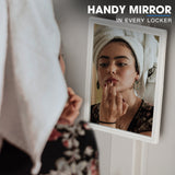 Fortia 6 Door Metal Storage Cabinet Lockers for Gym Office - Black and Grey - Low Angle