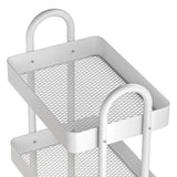 Artiss Storage Trolley Kitchen Cart 4 Tiers White - Side View