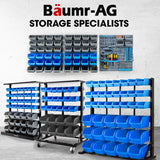 BAUMR-AG 39 Parts Bin Rack Storage System Floor Mount - Red - Extra Image