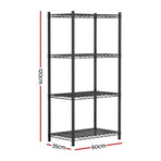 Artiss 4-Tier Shelving Unit Adjustable Garage Storage Shelves Kitchen Rack Steel