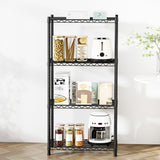 Artiss 4-Tier Shelving Unit Adjustable Garage Storage Shelves Kitchen Rack Steel - Low Angle
