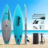 Weisshorn Stand Up Paddle Board 10.5ft Inflatable SUP Surfboard Paddleboard Kayak Surf Green - Close-Up Angle