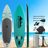 Weisshorn Stand Up Paddle Board 10.6ft Inflatable SUP Surfboard Paddleboard Kayak Surf Green - Low Angle