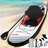 Weisshorn Stand Up Paddle Board 11ft Inflatable SUP Surfboard Paddleboard Kayak Surf Black - Low Angle