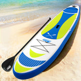 Weisshorn Stand Up Paddle Board 11ft Inflatable SUP Surfboard Paddleboard Kayak Surf Yellow - Low Angle