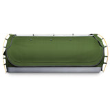 Weisshorn Double Swag Camping Swags Canvas Free Standing Dome Tent Celadon - Side View