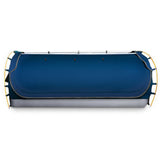 Weisshorn Double Swag Camping Swags Canvas Free Standing Dome Tent Dark Blue - Side View