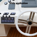 Giantz 8-Channel 12V Switch Panel with USB Charger and LED Rocker Switches for Automotive and Marine Use