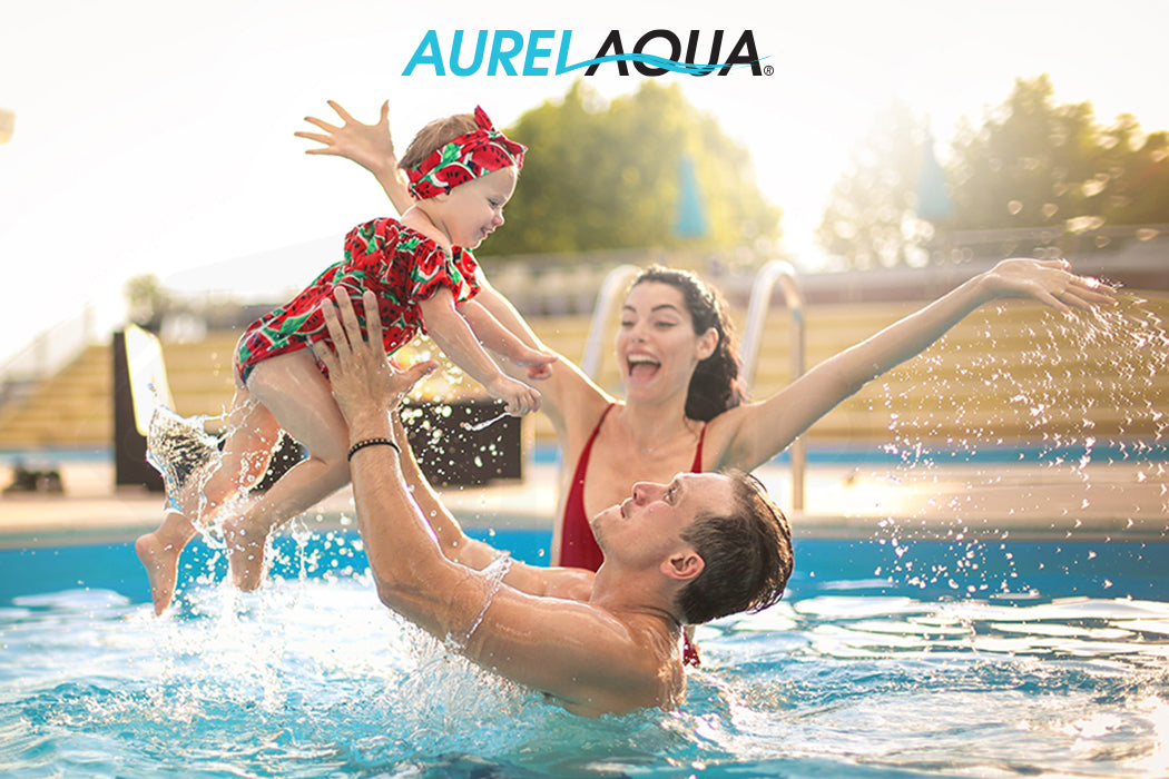 AURELAQUA 400 Micron 7.5x3.2m Solar Thermal Blanket Swimming Pool Cover, Blue