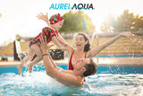 AURELAQUA 400 Micron 7.5x3.2m Solar Thermal Blanket Swimming Pool Cover, Blue