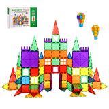 Playpals Kids Magnetic Tiles Blocks Building Educational Toys 100PCS - Rear View