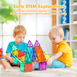 Playpals Kids Magnetic Tiles Blocks Building Educational Toys 120PCS