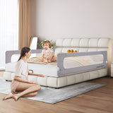 Playpals Baby Bed Rail 150x85CM Adjustable Foldable - Front View