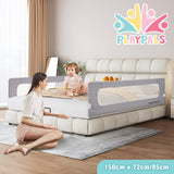 Playpals Baby Bed Rail 150x85CM Adjustable Foldable - Rear View