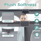 Playpals Kids Playpen Baby Safety Gate 2 Door 150x180cm - 45-Degree Angle