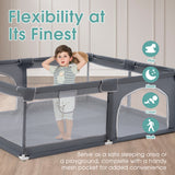 Playpals Kids Playpen Baby Safety Gate 2 Door 150x180cm