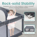 Playpals Kids Playpen Baby Safety Gate 2 Door 150x180cm - Front View