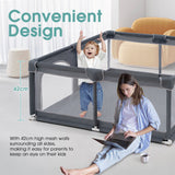 Playpals Kids Playpen Baby Safety Gate 2 Door 150x180cm