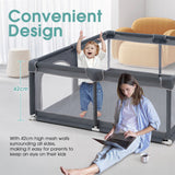 Playpals Kids Playpen Baby Safety Gate 2 Door 150x180cm - Close-Up Angle