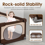 Playpals Baby Playpen Kids Safety Gate 150x180cm - Low Angle