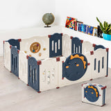 Playpals Kids Playpen Baby Safety Gate Toddler Fence 14 Panels