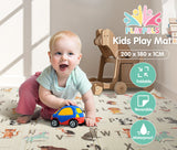 Playpals Kids Play Mat Folding XPE Foam Double Pad Non-slip Carpet