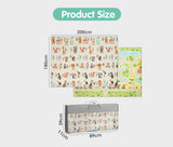 Playpals Kids Play Mat Folding XPE Foam Double Pad Non-slip Carpet - Front View