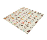 Playpals Kids Play Mat Folding XPE Foam Double Pad Non-slip Carpet