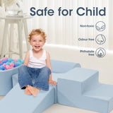 Playpals Kids Climb Crawl Foam Play Set 5PC Blue