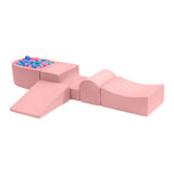 Playpals Kids Climb Crawl Foam Play Set 5PC Pink