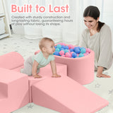 Playpals Kids Climb Crawl Foam Play Set 5PC Pink - Extra Image