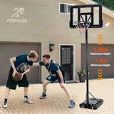 ProPulse Basketball Hoop Portable 1.36M-3.05M Height Adjustable