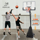 ProPulse Basketball Hoop Stand 2.45M-3.05M Height Adjustable - Top-Down View
