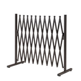ZUNI Garden Fence Gate Expandable Barrier Indoor Outdoor Brown - Extra Image