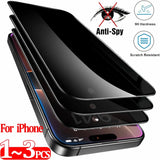 Clear Glass Film For iPhone 15 16 Pro Max Screen Protector For iPhone 11 12 13 14 15 Pro Tempered Glass iPhone13 Mini 16 Plus - Close-Up Angle